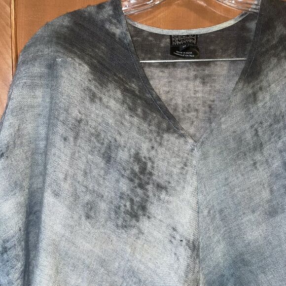 Neeru Kumar M Artist Lagenlook Handwoven Dyed Wool Tunic Dolman Sleeve Top - Picture 5 of 7